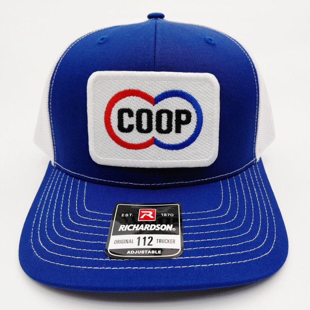 CO-OP Blue And White Richardson 112 Snapback Hat Cap